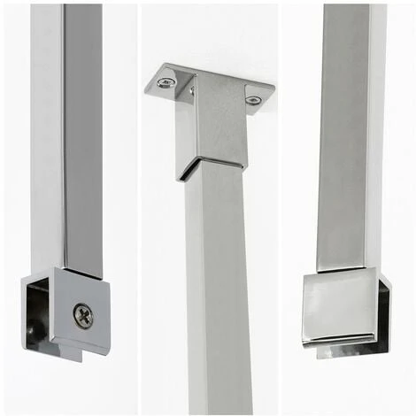Milano Portland - 820mm Ceiling Mounted Wet Room Shower Enclosure Screen Support Arm Bar - Chrome 5 Milano Portland - 820mm Ceiling Mounted Wet Room Shower Enclosure Screen Support Arm Bar - Chrome - Image 3
