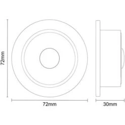 Colore Concealed Cistern With Round Matt Black Traditional Dual Flush Push Button -Bathroom Supplies Store 62511402 3