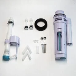 Close Coupled Toilet White Ceramic Square Modern Bathroom Pan & Seat WC Bathroom 10 Close Coupled Toilet White Ceramic Square Modern Bathroom Pan & Seat WC Bathroom -Bathroom Supplies Store 63680767 4