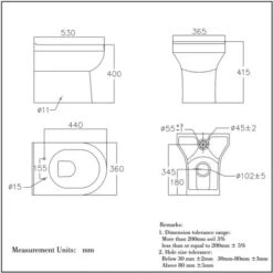 Back To Wall Toilet Ceramic Pan Cloakroom Soft Close Seat Bathroom WC Modern BTW -Bathroom Supplies Store 63680798 3