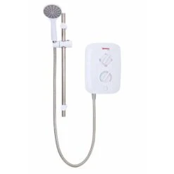 Redring Vital 9.5kw Electric Shower With Push Button White And Chrome -Bathroom Supplies Store 63949434 3