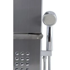 Livingandhome Wall Mounted Thermostatic Mixer Shower Panel Tower With Shelf -Bathroom Supplies Store 64160876 4