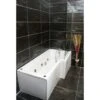 L Shaped Spa Bath And Screen With Whirlpool - Right Hand Option, 6 Jets -Bathroom Supplies Store 64565085 1