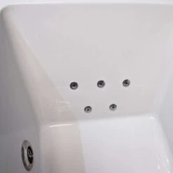 Suzie Slim 1700mm X 750mm Square Centre Tap Hole Whirlpool Spa Bath - 6/11 Jets, 6 Jets -Bathroom Supplies Store 64565411 5