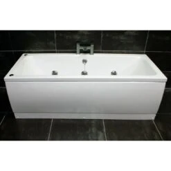 1700mm X 700mm Double Ended Square Bath With 6 Jet Or 11 Jet Whirlpool, 11 Jet