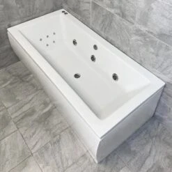 Kai 1700 X 800mm Whirlpool Acrylic Spa Bath - 6 Jet / 11 Jet With Light Option, 6 Jets-Standard Bath -Bathroom Supplies Store 66392231 3