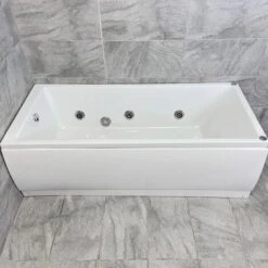 Sloane 1700 X 750mm Whirlpool Acrylic White Spa Bath - 6 Jet Or 11 Jet, 6 Jets-Standard Bath -Bathroom Supplies Store 66963778 5