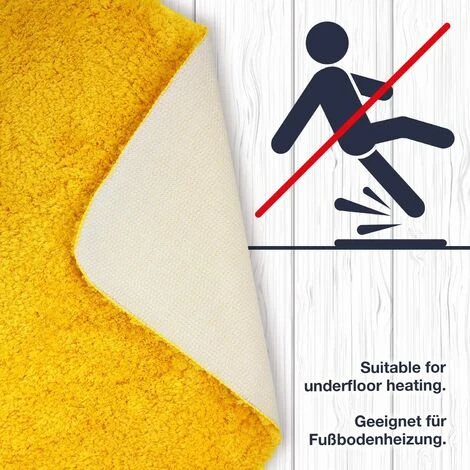 RHAFAYRE Bath Mat Set Of 3 Pieces - 3X Bath Mats (45x45 + 50x80 + 60x100cm) - Non-Slip & Washable Bath Mat - With WC Cutout - Brown 6 RHAFAYRE Bath Mat Set Of 3 Pieces - 3X Bath Mats (45x45 + 50x80 + 60x100cm) - Non-Slip & Washable Bath Mat - With WC Cutout - Brown - Image 4