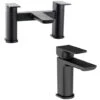 Mode Foster II Black Basin And Bath Mixer Tap Pack -Bathroom Supplies Store 68599758 1