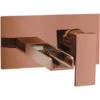 ENKI BT9805 Rose Gold Wall Mounted Basin Mixer Tap Waterfall Ultra Modern Plaza -Bathroom Supplies Store 69286287 1