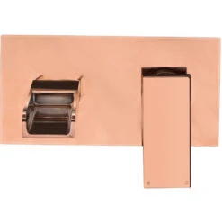 ENKI BT9805 Rose Gold Wall Mounted Basin Mixer Tap Waterfall Ultra Modern Plaza -Bathroom Supplies Store 69286287 2