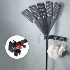Universal Hand Shower Holder With 2 Hooks, Adjustable Aluminum Alloy Wall Mounted Shower Holder, Self Adhesive Shower Head Fixing Shower Head Holder For Shower Hose 9 Universal Hand Shower Holder With 2 Hooks, Adjustable Aluminum Alloy Wall Mounted Shower Holder, Self Adhesive Shower Head Fixing Shower Head Holder For Shower Hose -Bathroom Supplies Store 69624840 3