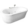 SIMBA WHIRLPOOL BATH TUB ACRYLIC MODERN FREESTANDING BATH TUB Rio 185 X 95 Cm WHITE -Bathroom Supplies Store 7035473 1