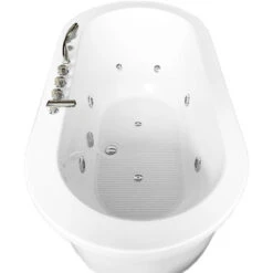 SIMBA WHIRLPOOL BATH TUB ACRYLIC MODERN FREESTANDING BATH TUB Rio 185 X 95 Cm WHITE 9 SIMBA WHIRLPOOL BATH TUB ACRYLIC MODERN FREESTANDING BATH TUB Rio 185 X 95 Cm WHITE -Bathroom Supplies Store 7035473 3