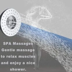 SUGUWORD Shower Panel Tower With 6 Functions Rainfall And Waterfall Shower Back Massage Jets Temperature Display Hand Shower And Bathtub Spout Wall Mounted Shower System Brushed Nickel Stainless Steel -Bathroom Supplies Store 71582358 5