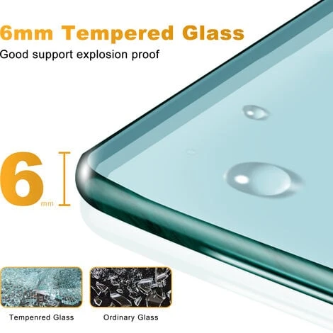 ELEGANT 1100mm Sliding Shower Enclosure Black Frame Shower Door 6mm Tempered Glass 5 ELEGANT 1100mm Sliding Shower Enclosure Black Frame Shower Door 6mm Tempered Glass - Image 3