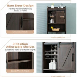 Over-The-Toilet Storage Cabinet Freestanding 4-Tier Bathroom Organizer Shelf -Bathroom Supplies Store 72248445 4