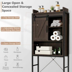 Over-The-Toilet Storage Cabinet Freestanding 4-Tier Bathroom Organizer Shelf -Bathroom Supplies Store 72248445 5