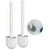 Toilet Brush (2 Pack) Silicone Toilet Brush, Toilet Brush And Holder With Soft Bristles And Non-slip Grip - Clean And Dry Quickly -Bathroom Supplies Store 72505738 1
