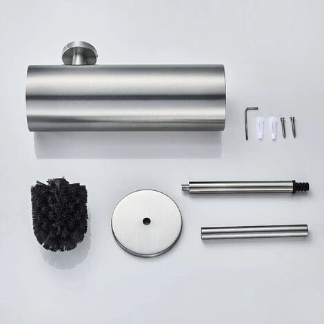 Toilet Brush Wall-mounted Stainless Steel Brush With Antibacterial Brush Holder Toilet Brush 7 Toilet Brush Wall-mounted Stainless Steel Brush With Antibacterial Brush Holder Toilet Brush - Image 5
