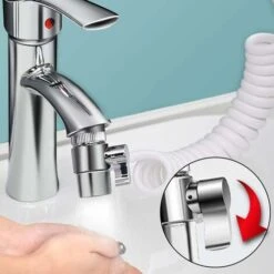 Home Bathroom Shower Hand Sprayer Hair Washing Kit Faucet Converter Adapter Accessories Two Types Water Outlet Mode (Faucet Converter) -Bathroom Supplies Store 72582759 5