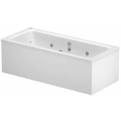 Vitura 1700x700mm Double Ended Square Whirlpool Bath 14 Jets Acrylic Bathroom 10 Vitura 1700x700mm Double Ended Square Whirlpool Bath 14 Jets Acrylic Bathroom -Bathroom Supplies Store 73205201 4