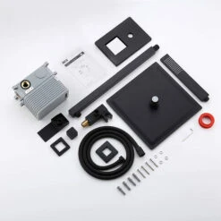 Black Shower Set 3-Function Concealed Shower System For Bathroom Wall Mounted 8-Inch Shower Head With Handheld Including Rough-in Valve Body And Trim Kit Square -Bathroom Supplies Store 74678048 4