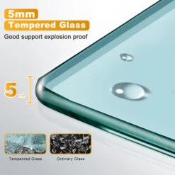 ELEGANT 900mm Bi-Fold Shower Door Reversible Folding Glass Inner Opening Design Shower Enclosure Cubicles Door Matt Black Frame -Bathroom Supplies Store 74954002 5