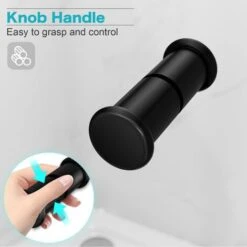 ELEGANT 700mm Black Frame Bifold Shower Door Enclosure Folding Bathroom Glass Wet Room -Bathroom Supplies Store 75365032 3