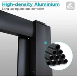 ELEGANT 700mm Black Frame Bifold Shower Door Enclosure Folding Bathroom Glass Wet Room -Bathroom Supplies Store 75365032 4