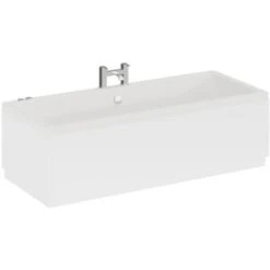 Wholesale Domestic Square 1700mm X 700mm 6 Jet Chrome V-Tec Double Ended Whirlpool Bath -Bathroom Supplies Store 7566125 3