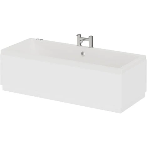 Wholesale Domestic Square 1700mm X 750mm 6 Jet Chrome V-Tec Double Ended Whirlpool Bath 4 Wholesale Domestic Square 1700mm X 750mm 6 Jet Chrome V-Tec Double Ended Whirlpool Bath - Image 2