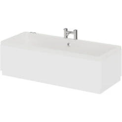 Wholesale Domestic Square 1800mm X 800mm 6 Jet Chrome V-Tec Double Ended Whirlpool Bath -Bathroom Supplies Store 7566127 2