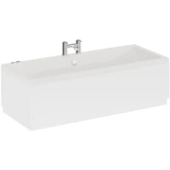Wholesale Domestic Square 1800mm X 800mm 6 Jet Chrome V-Tec Double Ended Whirlpool Bath -Bathroom Supplies Store 7566127 3