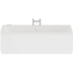 Wholesale Domestic Square 1800mm X 800mm 6 Jet Chrome V-Tec Double Ended Whirlpool Bath -Bathroom Supplies Store 7566127 4