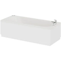 Wholesale Domestic Compact 1500mm X 700mm 6 Jet Chrome V-Tec Single Ended Whirlpool Bath -Bathroom Supplies Store 7566218 2