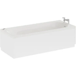 Wholesale Domestic Compact 1500mm X 700mm 6 Jet Chrome V-Tec Single Ended Whirlpool Bath -Bathroom Supplies Store 7566218 3