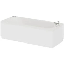 Wholesale Domestic Compact 1700mm X 700mm 6 Jet Chrome V-Tec Single Ended Whirlpool Bath -Bathroom Supplies Store 7566220 2