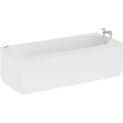 Wholesale Domestic Compact 1700mm X 700mm 6 Jet Chrome V-Tec Single Ended Whirlpool Bath -Bathroom Supplies Store 7566220 3