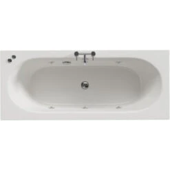 Wholesale Domestic Metropole 1700mm X 700mm 6 Jet Chrome V-Tec Double Ended Whirlpool Bath