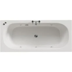 Wholesale Domestic Metropole 1800mm X 800mm 6 Jet Chrome V-Tec Double Ended Whirlpool Bath