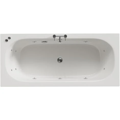 Wholesale Domestic Metropole 1800mm X 800mm 12 Jet Chrome V-Tec Double Ended Whirlpool Bath 3 Wholesale Domestic Metropole 1800mm X 800mm 12 Jet Chrome V-Tec Double Ended Whirlpool Bath