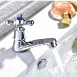 MUFF Single Cold Water Faucet, Single Cold Water Faucet Chrome Basin Faucet For Home Bathroom Toilet Sink Kitchen -Bathroom Supplies Store 76313175 4
