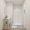 SKY Sliding Shower Door Modern Bathroom 6mm Safety Glass Shower Enclosure Cubicle 1100mm 1 SKY Sliding Shower Door Modern Bathroom 6mm Safety Glass Shower Enclosure Cubicle 1100mm -Bathroom Supplies Store 76373963 1