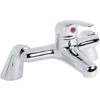 Chrome Bathroom Bath Filler Mixer Tap Deck Mounted Single Lever Modern -Bathroom Supplies Store 76756318 1