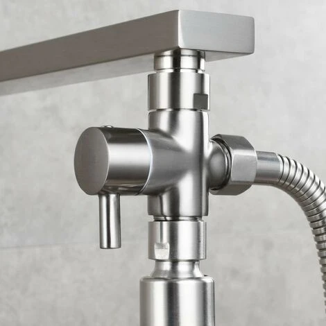 Solid Brass 3 Way Valve G1/2 Inch Hand Shower Shower Components Universal Fitting Chrome 4 Solid Brass 3 Way Valve G1/2 Inch Hand Shower Shower Components Universal Fitting Chrome - Image 2