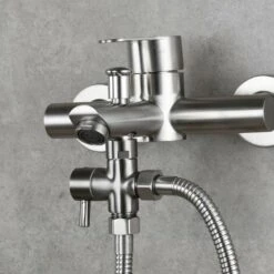 Solid Brass 3 Way Valve G1/2 Inch Hand Shower Shower Components Universal Fitting Chrome 8 Solid Brass 3 Way Valve G1/2 Inch Hand Shower Shower Components Universal Fitting Chrome -Bathroom Supplies Store 78702614 3