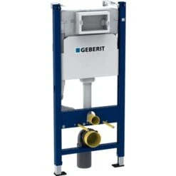 Geberit Toilet Set Duofix Cistern Frame 112cm + WC Rimless SAT Brevis + Ultra-thin Seat, Softclose + White Flush Plate (BrevisGeb3) -Bathroom Supplies Store 79395692 5