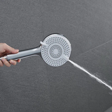 AICA Bathroom Thermostatic Mixer Shower Set Square Silver Twin Head Exposed Valve 255mm Round 7 AICA Bathroom Thermostatic Mixer Shower Set Square Silver Twin Head Exposed Valve 255mm Round - Image 5