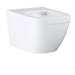 Grohe Euro Ceramic Wall Mounted Toilet Bowl, Alpine White + Softclose Seat (39328000+39330001) -Bathroom Supplies Store 83284509 3